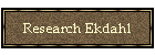 Research Ekdahl
